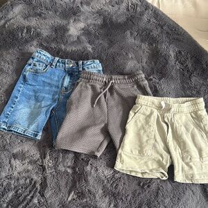 Stylish Kids Denim and Knit Shorts Set